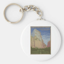 Zion National Park 1938 Springdale Utah Key Chain