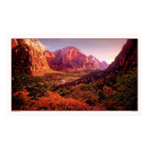 Zion National Park in Autumn Poster