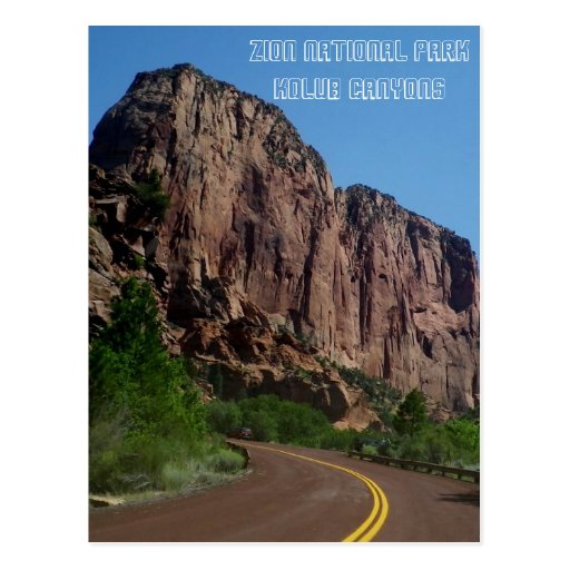 Zion National Park Postcard Zazzle