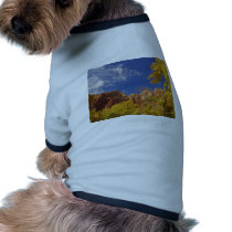 Zion National Park Tree With Yellow Leafs And Hill pet clothing by lifesphere Zion National Park Tree With Yellow Leafs And Hill pet clothing