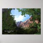 Zion National Park Utah Poster