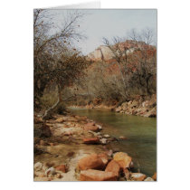 Zion River Greeting Cards
