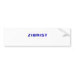 Zionist Bumper Sticker