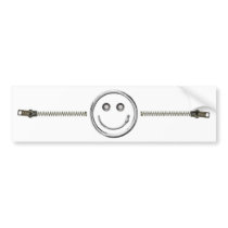 Zip It - Smiley (curve) Bumper Sticker