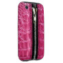 Zip It Up Alligator hard plastic (hot pink) Tough Iphone 3 Cases