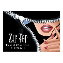 Zip It Up Business Card template (salon) business cards