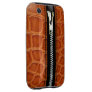 Zip It Up Crocodile hard plastic (caramel) Iphone 3 Tough Cover