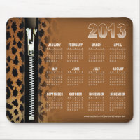 Zip It Up Leopard 2013 Calendar