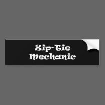 Zip-tie mech bumper stickers