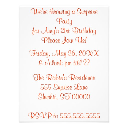 ZIP your lip surprise party invite