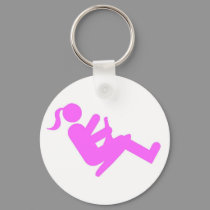 ZipflChick (Pink) keychain