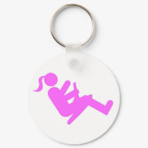 ZipflChick (Pink) keychain by zipflmeister ZipflChick (Pink) keychain