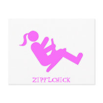 ZipflChick (Pink) postcards