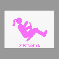 ZipflChick (Pink) postcards
