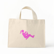 ZipflChick (Pink) Striped Bag