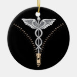 Zipper Caduceus Ornaments