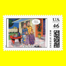 Zippy and his Nuclear Family postage