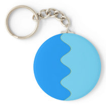 Zippy Aqua Ripple Key Chain