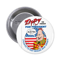Zippy for President! Button