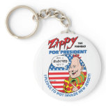 Zippy for President! Keychains