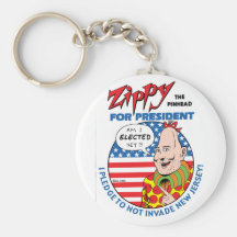 Zippy for President! Keychains