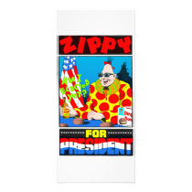 Zippy For President! Custom Rack Card