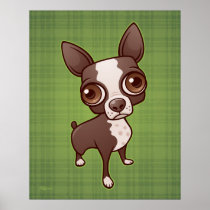 Zippy the Boston Terrier Print
