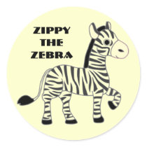 Zippy the Zebra Fun Stickers