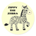 Zippy the Zebra Fun Stickers