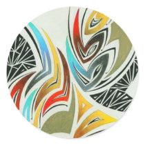 Zippy-zappy Round Sticker