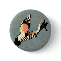 Zippy Zebra Slings Pinback Button