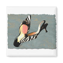Zippy Zebra Slings Refrigerator Magnets