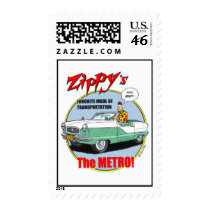 Zippy's favorite vehicle. postage stamp