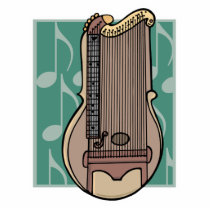 zither harp photo cutout