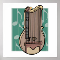 zither harp poster