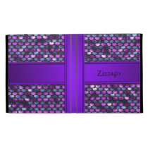 Zizzago Ipad Case Purple Sequins Look caseable cases