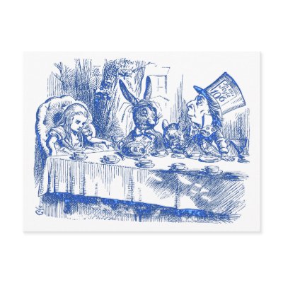 zMadHatterTea Postcard by VintagePets