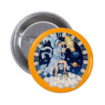 Zodiac Aquarius - Customize it! Pinback Button
