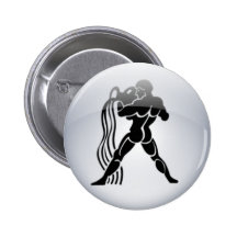 Zodiac Aquarius Pin