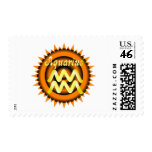 Zodiac Aquarius Stamp