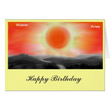 ZODIAC Aries, Aries birthday map Cards