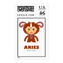 Zodiac Aries for Kids Postage Stamps