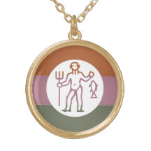 Zodiac Astrology Symbol : BirthStar Goodluck Charm Custom Necklace