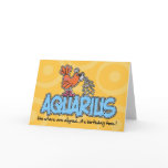 Zodiac Birthday - Aquarius Greeting Card