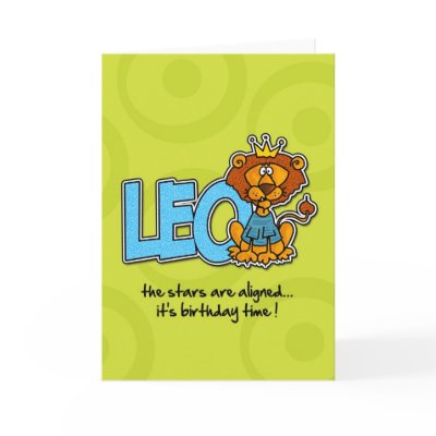 Zodiac Birthday - Leo Greeting Cards by cfkaatje
