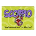 Zodiac Birthday - Scorpio Greeting Card