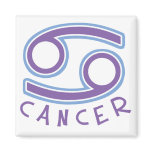 Zodiac Cancer Square Magnet