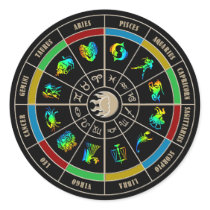 Zodiac Color Wheel Sticker