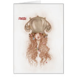 Zodiac Girl Greeting Card: Aquarius cards