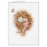 Zodiac Girl Greeting Card: Leo cards